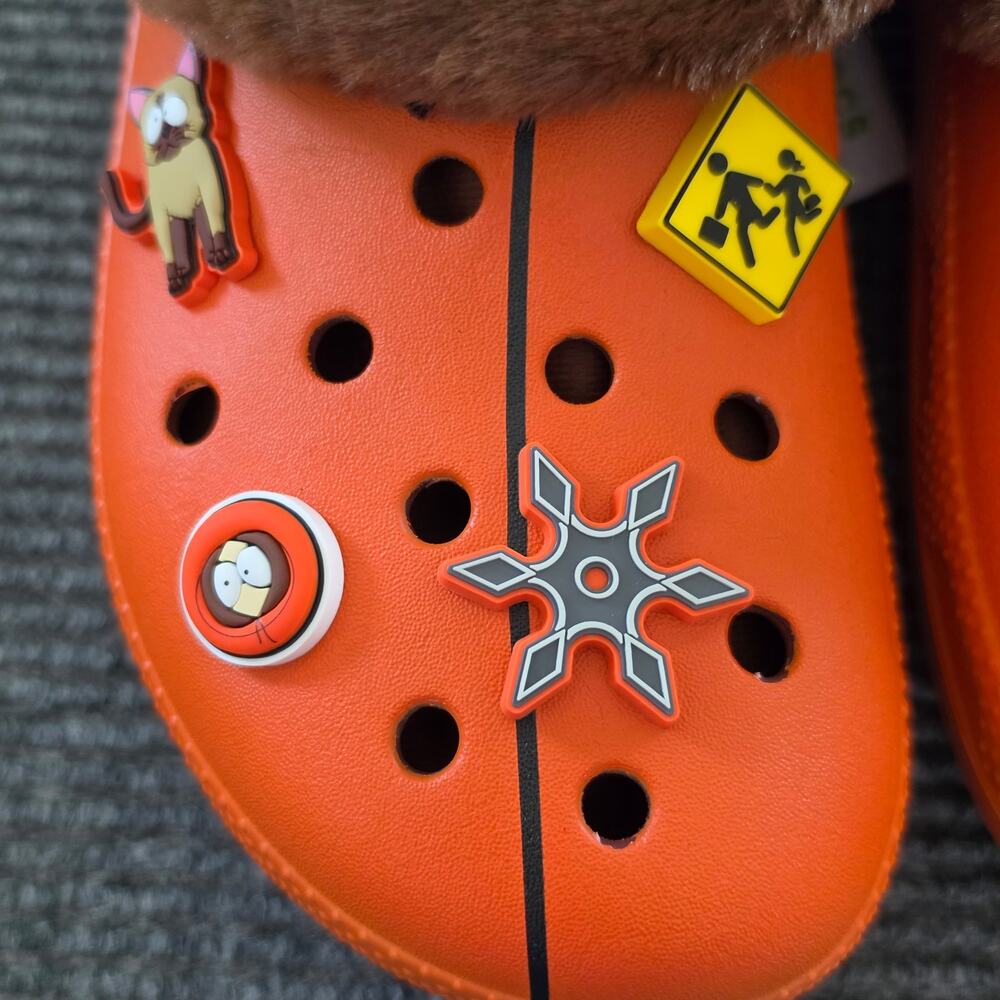 CROCS South Park Kenny Classic Lined Clog Men's Size 11 Orange Brown - Picture 4 of 13
